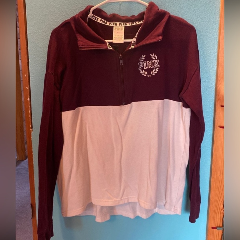 Women's Burgundy PINK 1/4 Zip